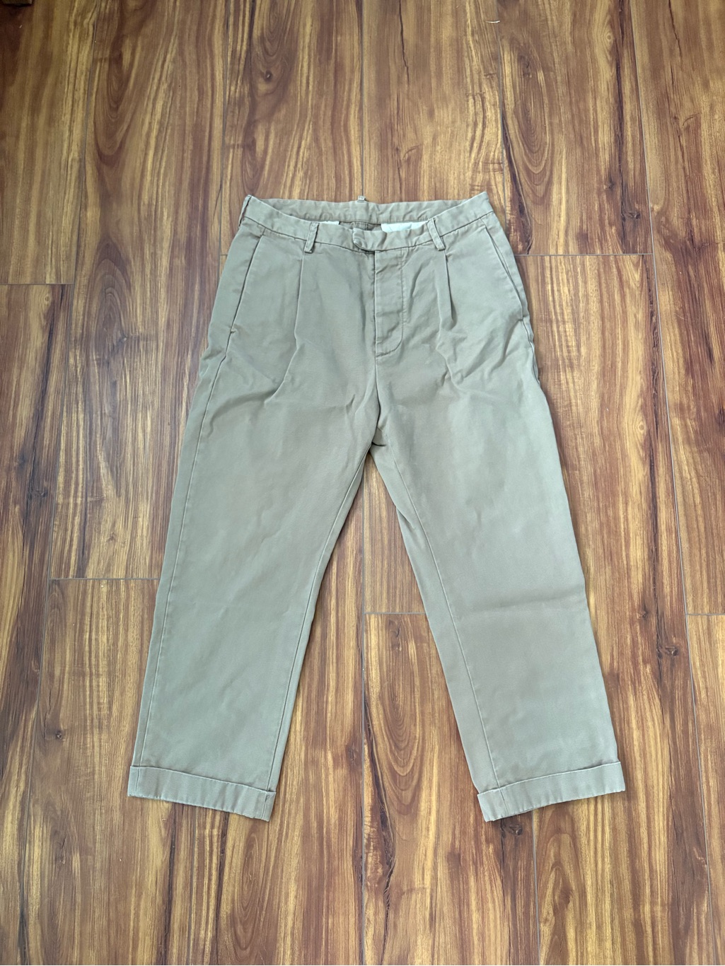 Dsquared2 Men's Tan Pleated Chino Pants